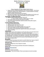 Friday September 25, 2020 Mullen vs. Hyannis Guidelines
