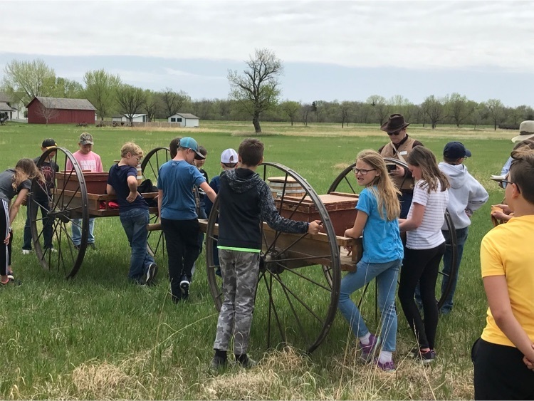 pulling hand carts across the prairie